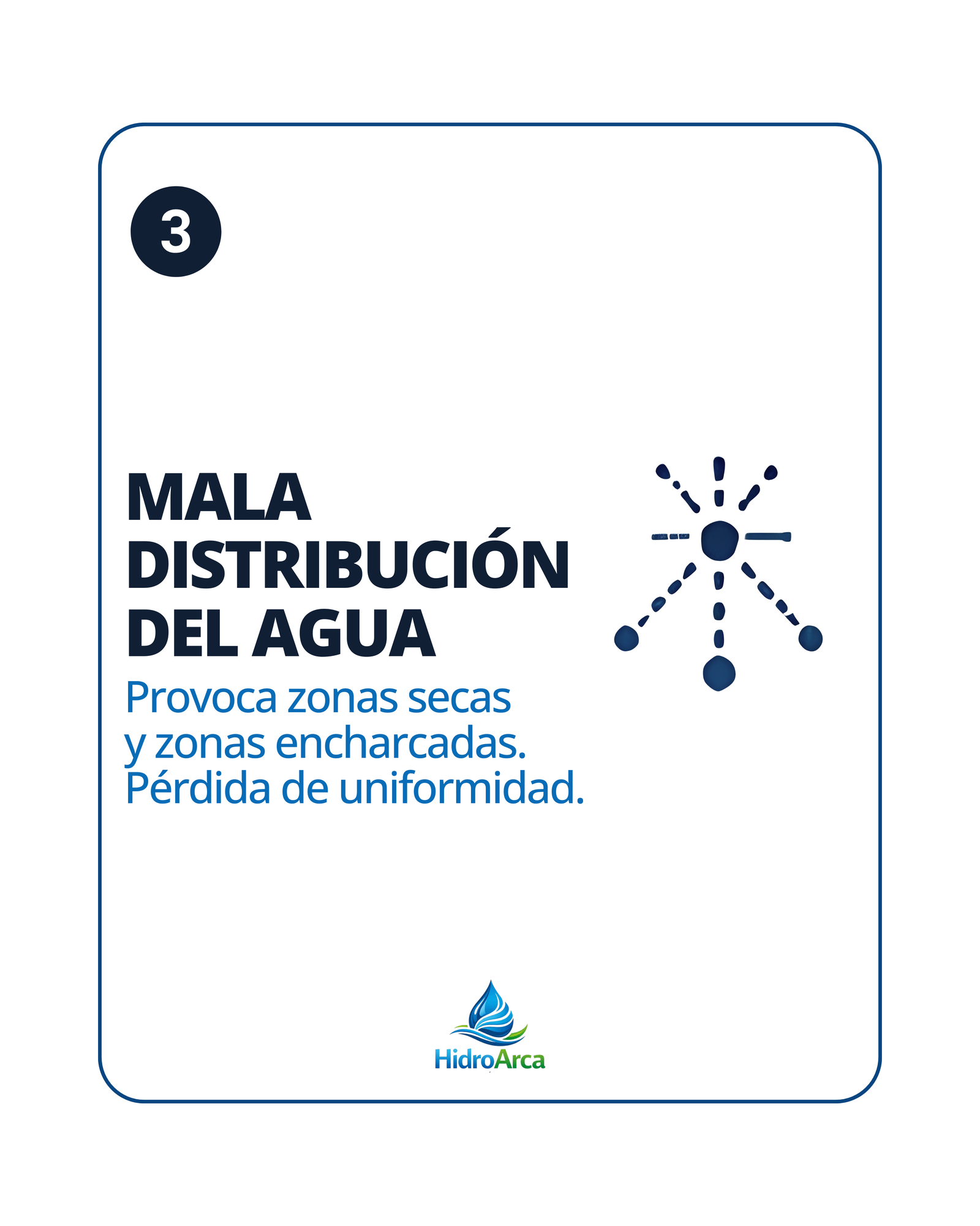 Consecuencias del riego desuniforme en el rendimiento
